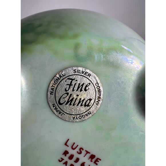 Luster Japan Fine China Tea Pot National Silver Vintage Glassware Japanese R8361 - Picture 15 of 16